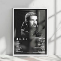 Drake "Scorpion" Album Cover Poster - with Complete Tracklist