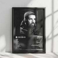 Drake "Scorpion" Album Cover Poster - with Complete Tracklist