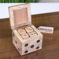 Selora Wooden Dice Set with Holder