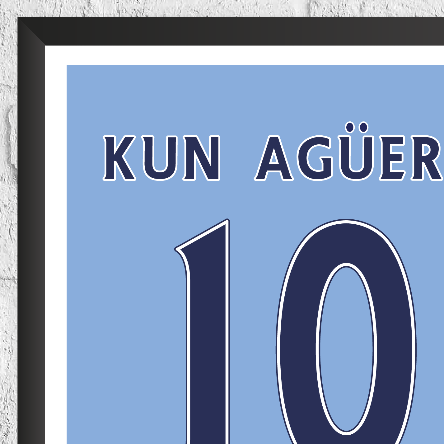 Sergio Aguero Legend Stats Print