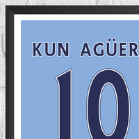 Sergio Aguero Legend Stats Print
