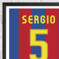 Sergio Busquets Legend Stats Print