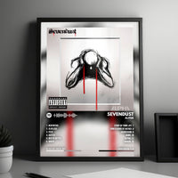 Sevendust "Alpha  " Album Cover Poster - with Complete Tracklist