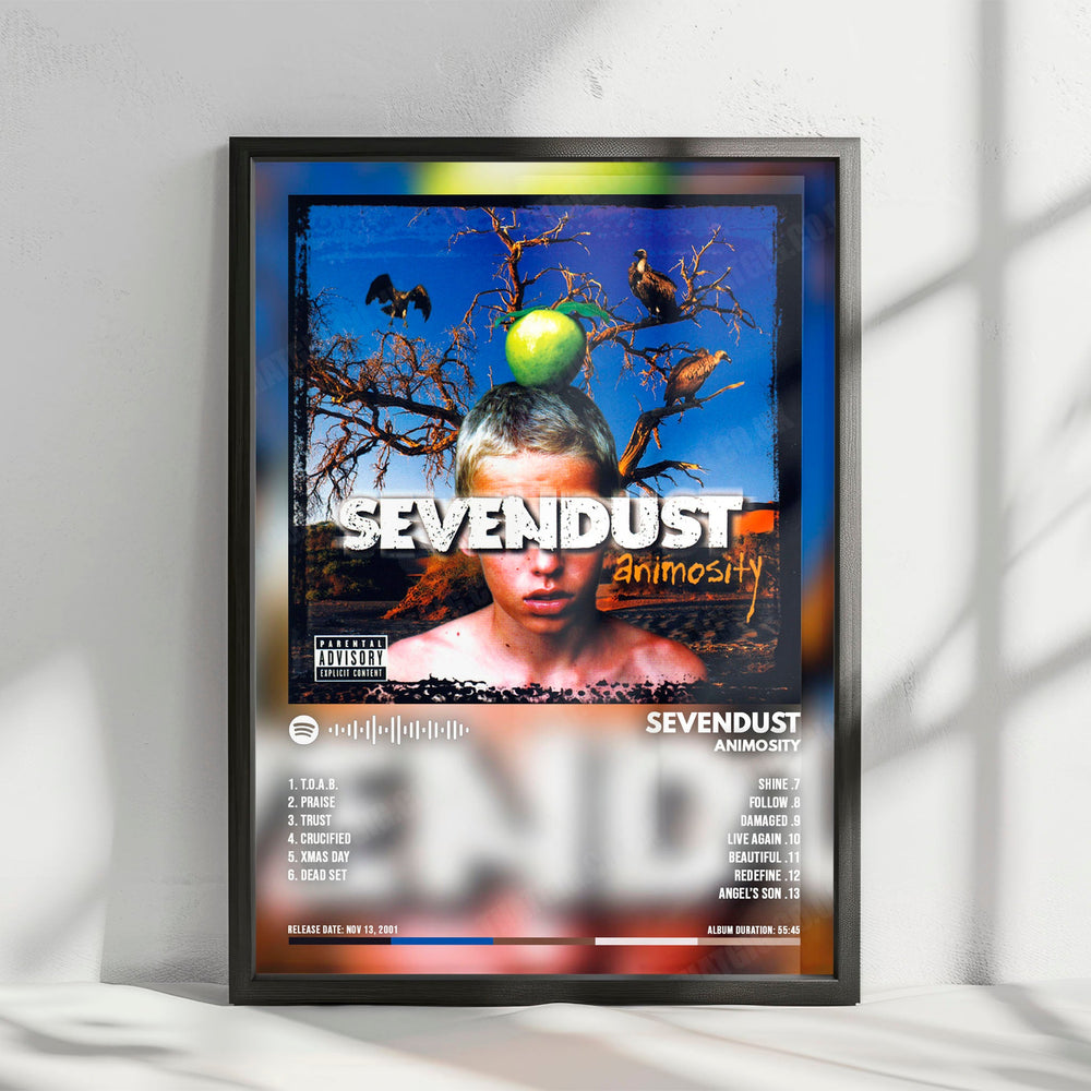 Sevendust "Animosity  " Album Cover Poster - with Complete Tracklist