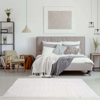 Myshaggy Solid White Rug