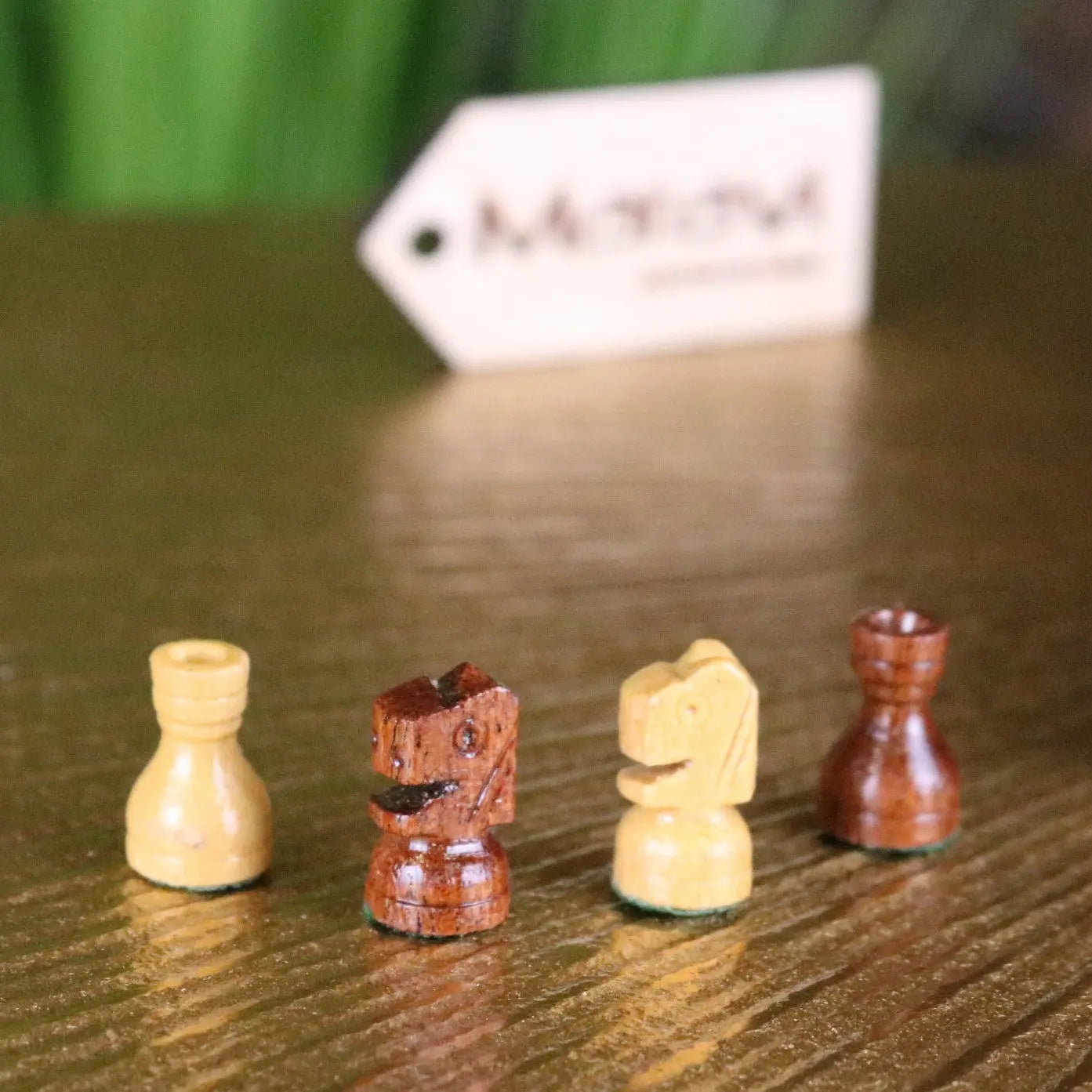 Shatranj 14cm Handcrafted Folding Wooden Chess Set