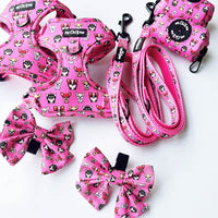 Signature Pink Chihuahua Print Exclusive Designer Poop Bag Holder by My Chi and Me
