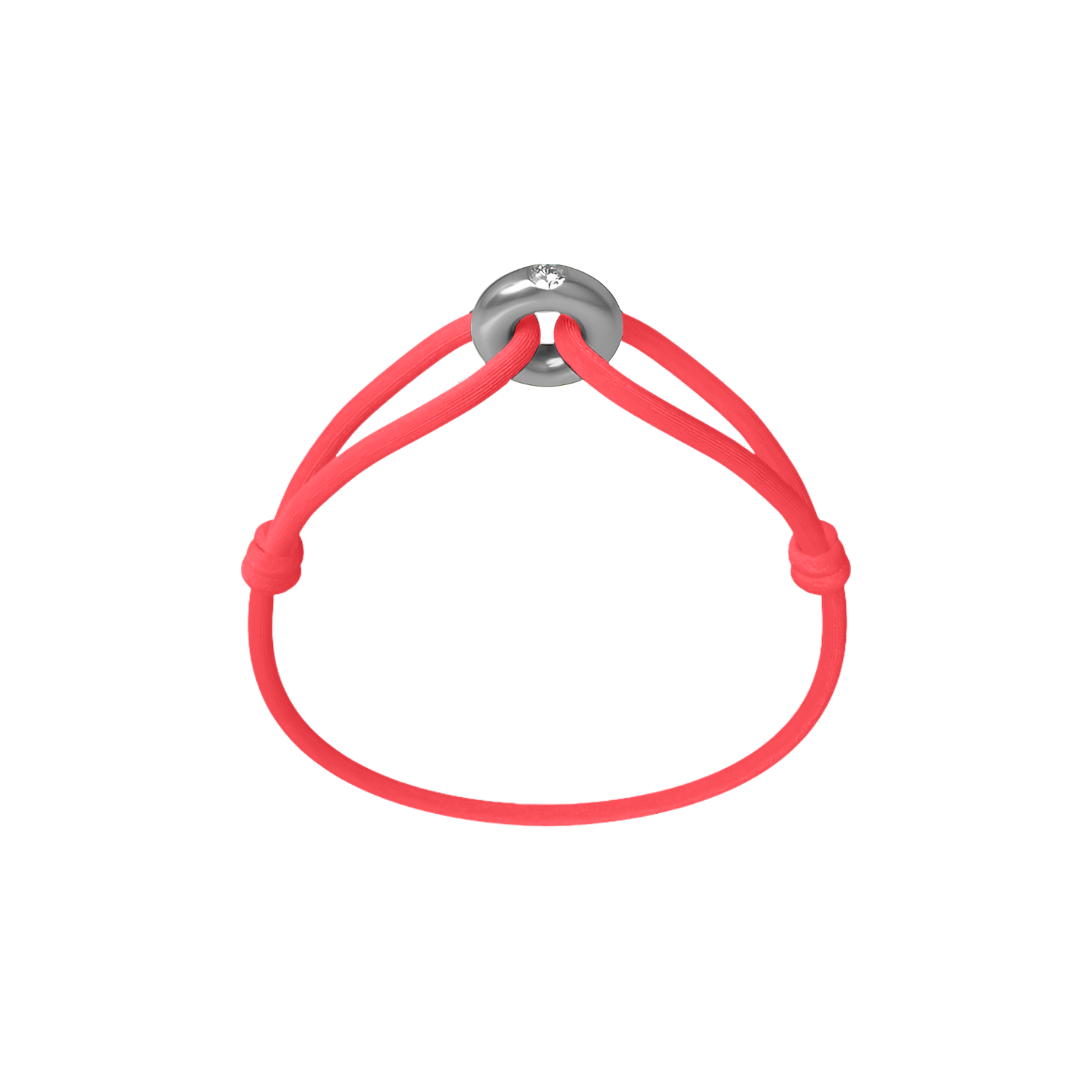 Silver Soho Diamond Cord Bracelet