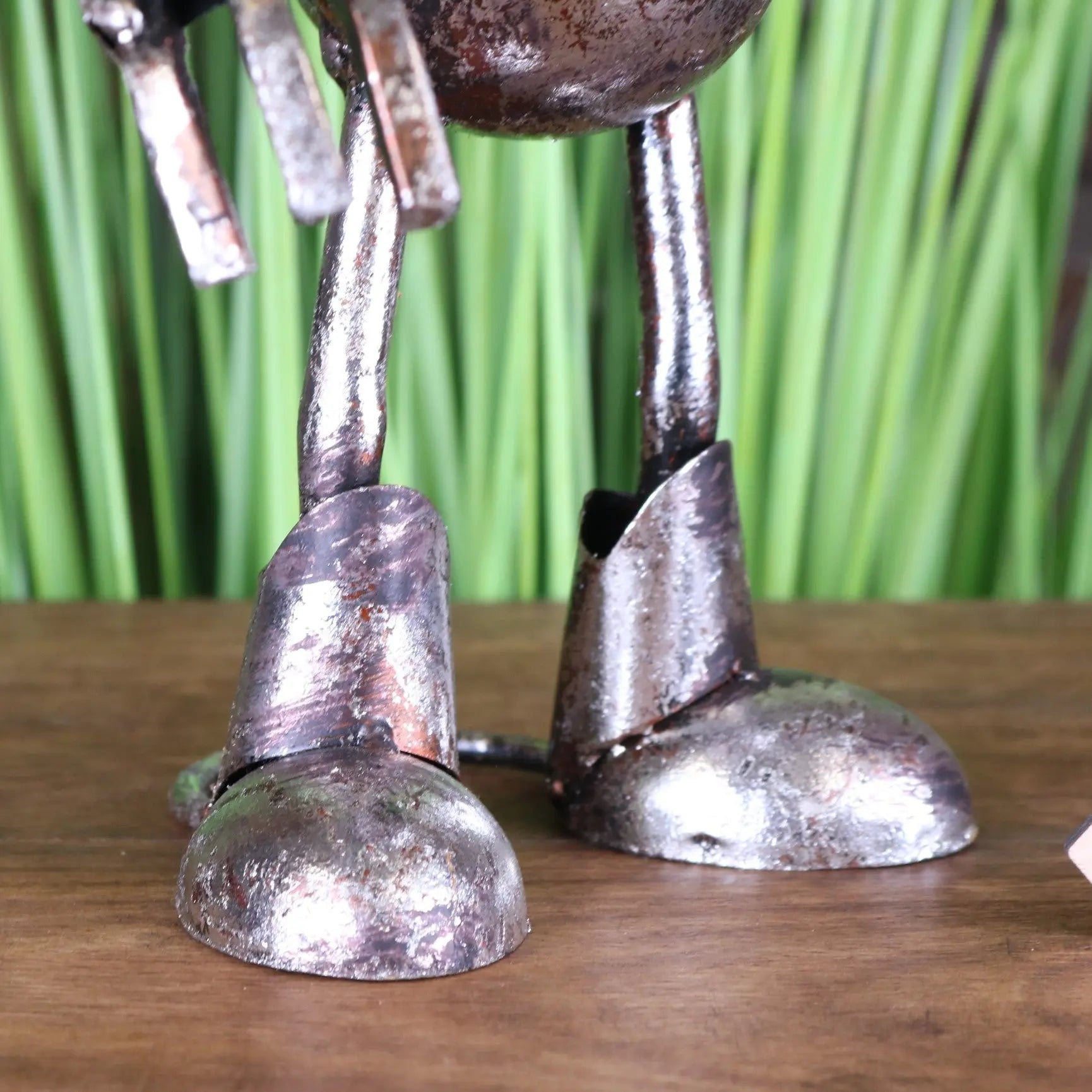Silver Robot Ornament Springy Bobble Head