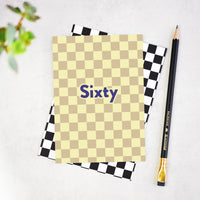 Sixty Checkerboard 60th Birthday Card – Celebrate a Milestone in Style!