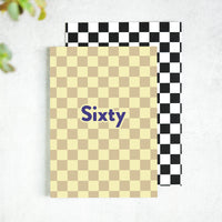 Sixty Checkerboard 60th Birthday Card – Celebrate a Milestone in Style!