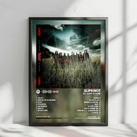 Slipknot "All Hope Is Gone  " Album Cover Poster - with Complete Tracklist
