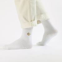 Save the Sloths Ribbed Bamboo Socks