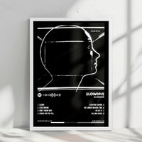 Slowdive "Slowdive" Album Cover Poster - with Complete Tracklist