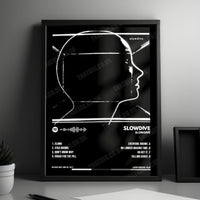Slowdive "Slowdive" Album Cover Poster - with Complete Tracklist
