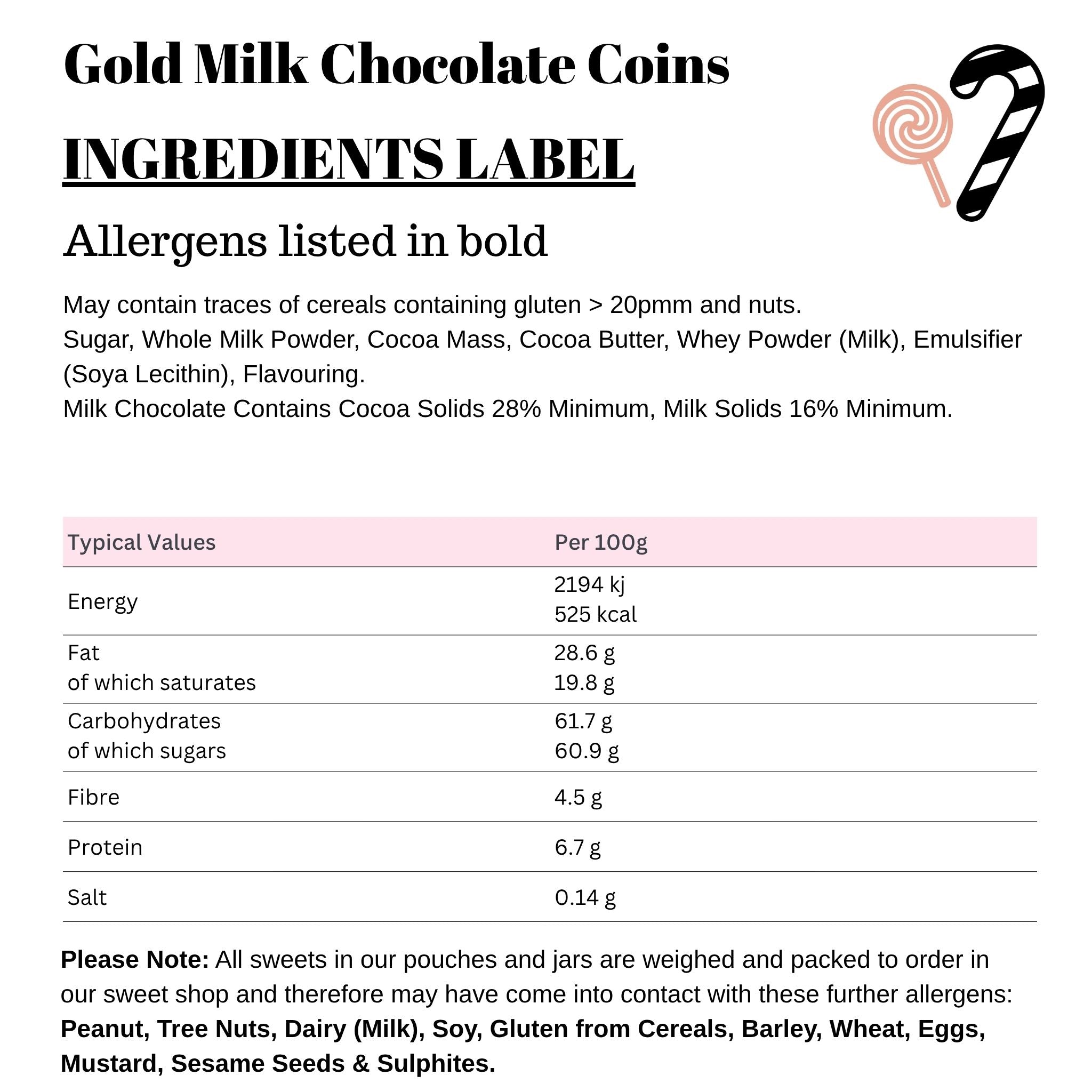Gold Milk Chocolate Coins