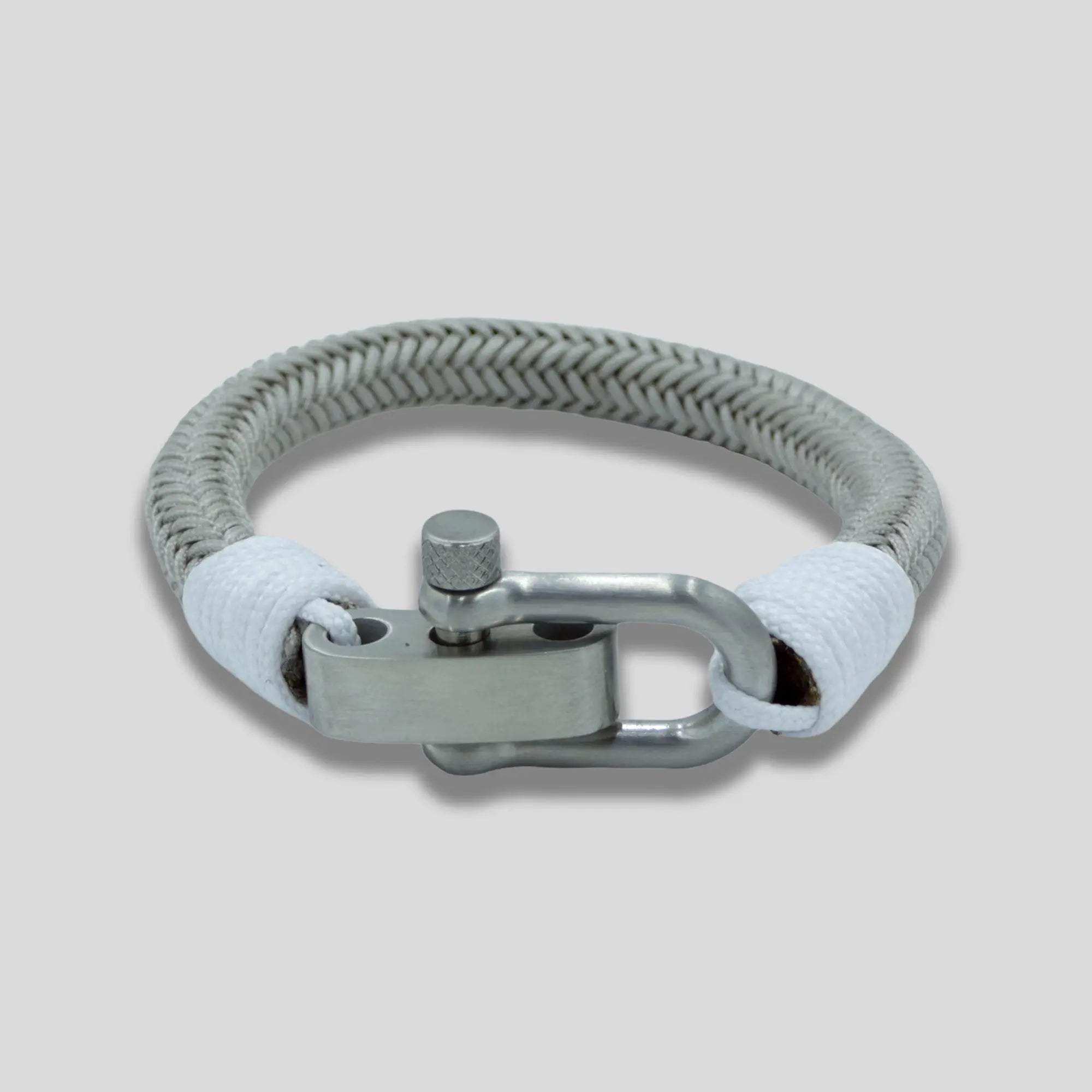 Stainless Steel Brushed Silver Rope Bracelet