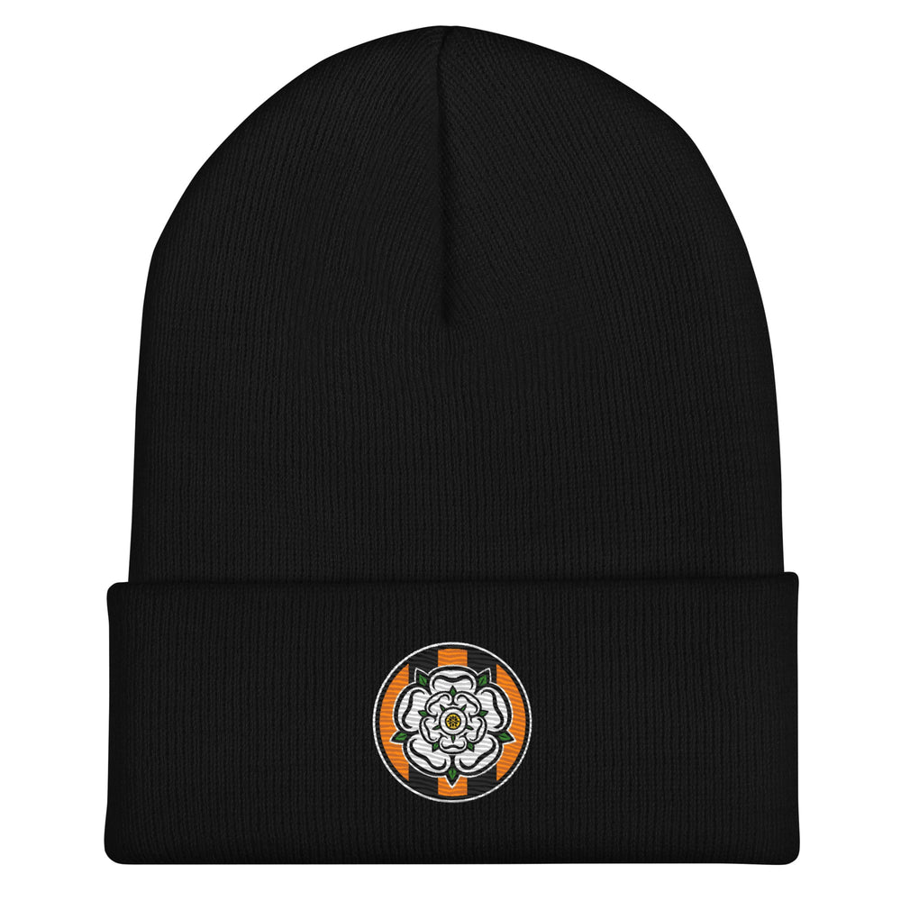 Hull Themed Yorkshire Rose Inspired Cuffed Beanie