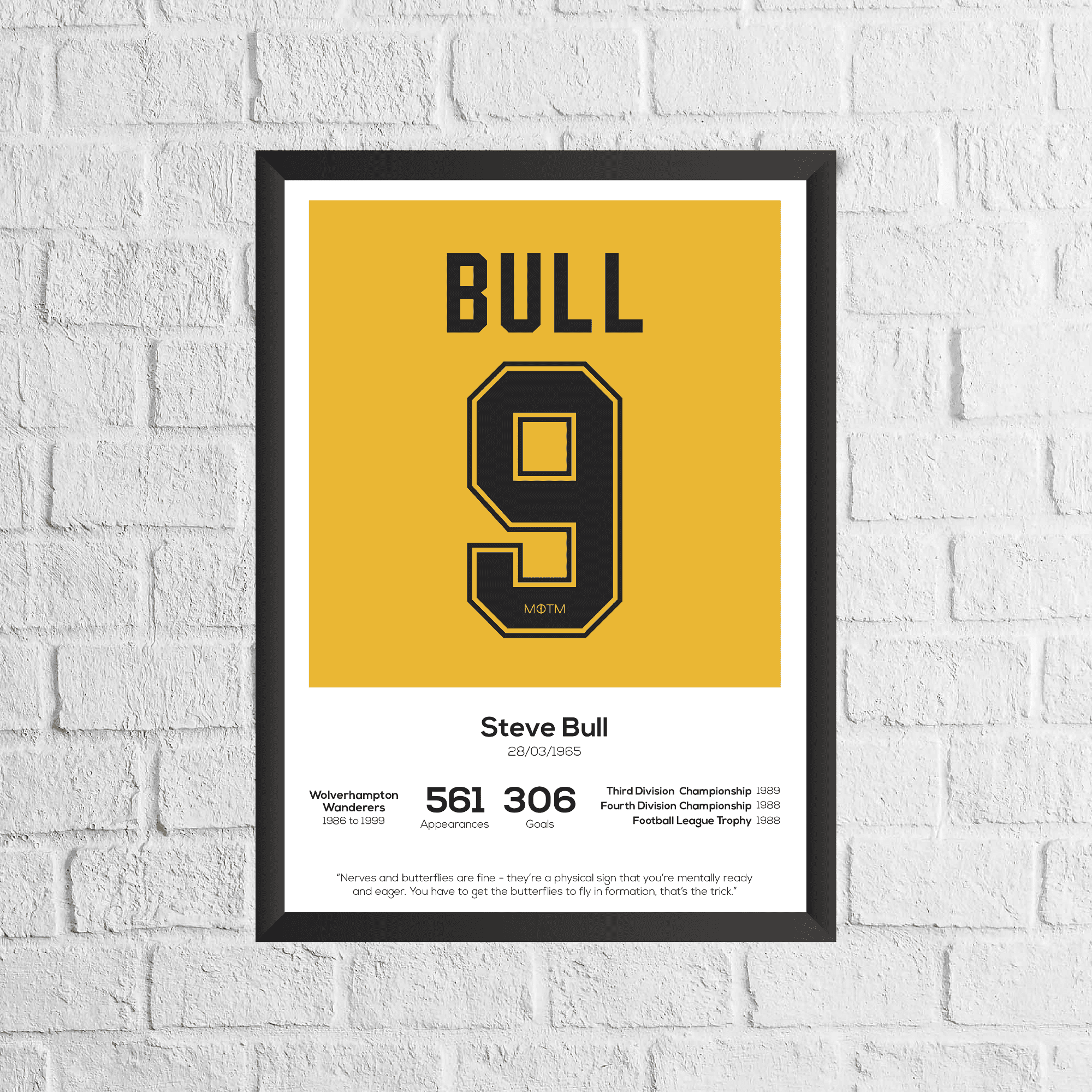 Steve Bull Legend Stats Print