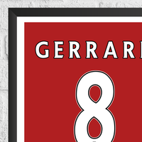 Steven Gerrard Legend Stats Print