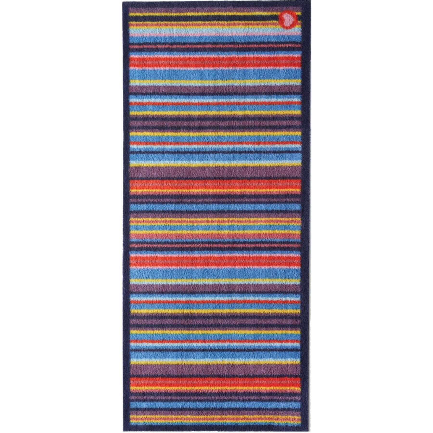 Eco-Washable Striped Mat Multicolour