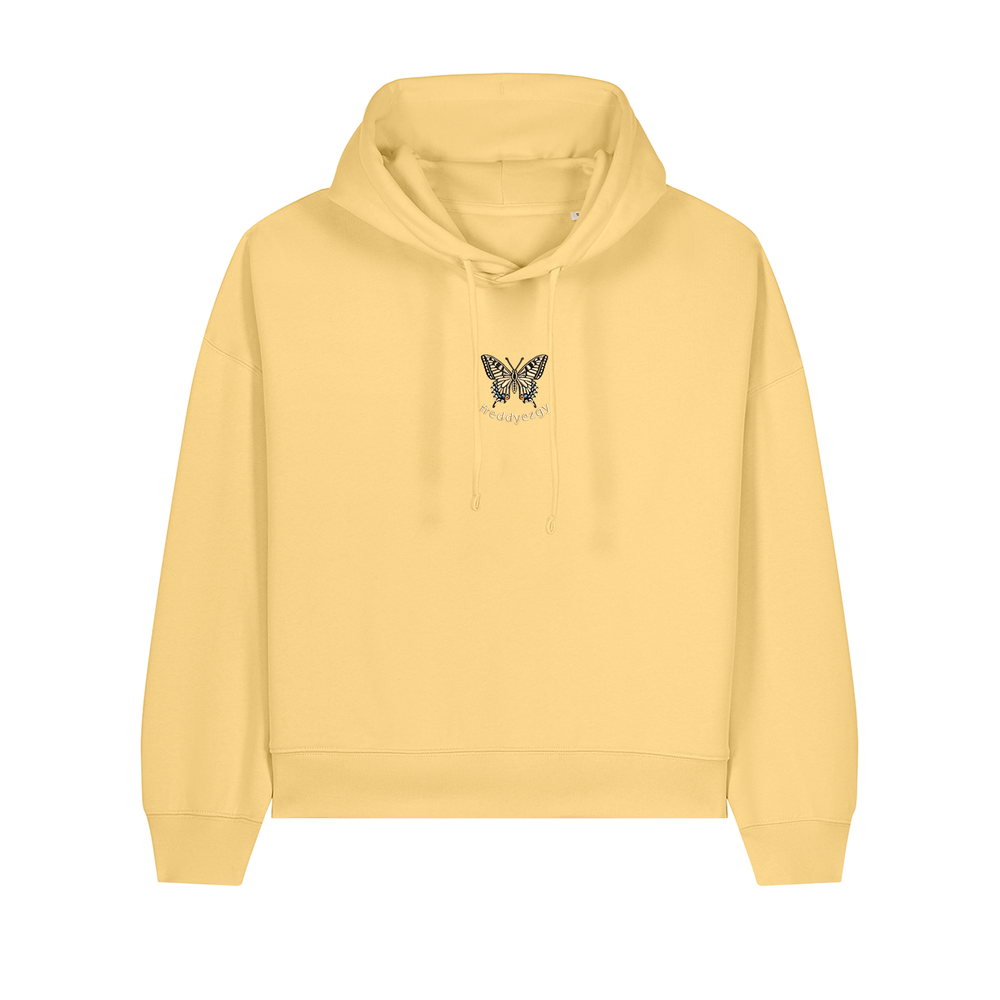 Swallowtail Butterfly Cropped Hoodie - Butterfly - Unisex Relaxed Fit
