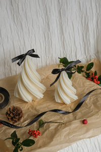 Christmas Tree Swirl Candle