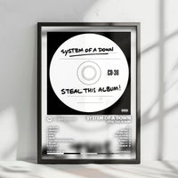 System of a Down "Steal This Album!  " Album Cover Poster - with Complete Tracklist