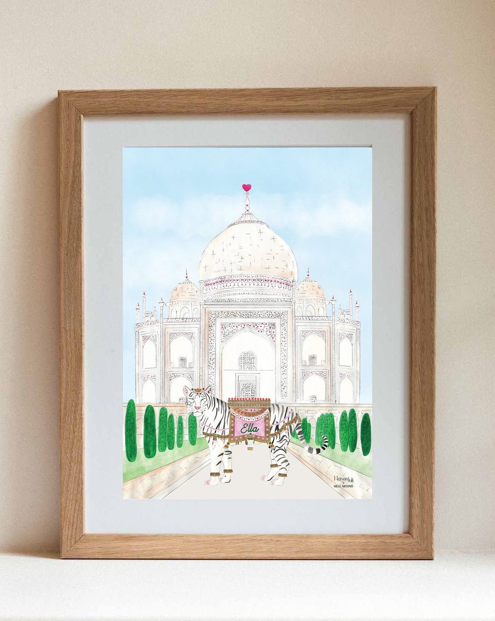 The tiger of the Taj Mahal for Girls