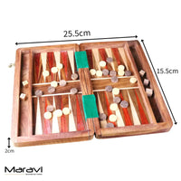 Taksha Wooden Backgammon Board Game