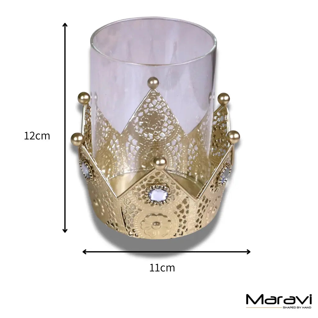 Talika Crown Candle Holder Set of 2