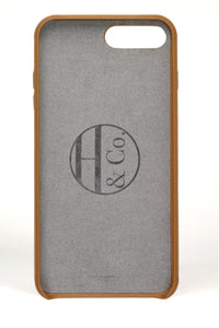 iPhone 7/8 Plus Case, Tan Leather