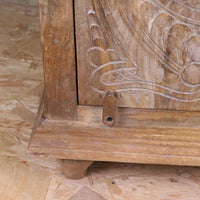 Tarinda Handcrafted Carved Wooden Storage Cabinet