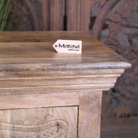 Tarinda Handcrafted Carved Wooden Storage Cabinet