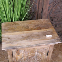 Tarinda Handcrafted Carved Wooden Storage Cabinet