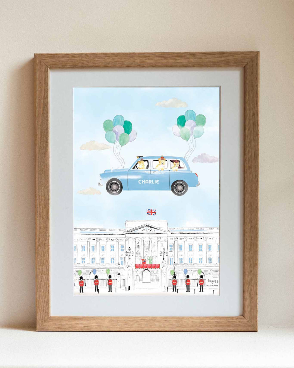 The Flying Blue Black Cab of London
