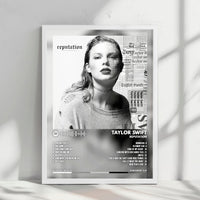 Taylor Swift - "Reputation" Album Cover Poster - with Complete Tracklist