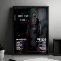 Tech N9ne "All 6's and 7's  " Album Cover Poster - with Complete Tracklist