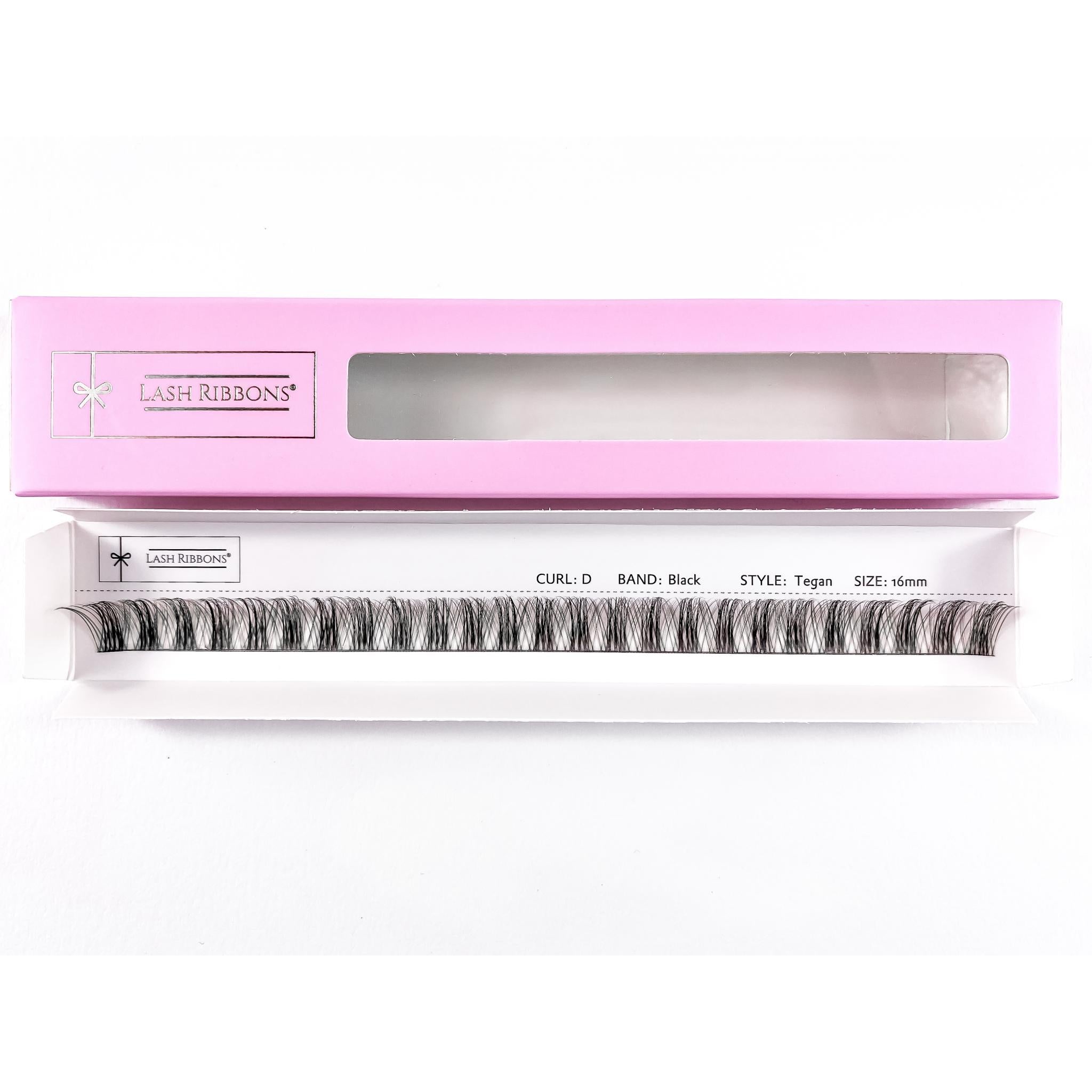 3D 'C' Curl Black / Brown Lash Ribbons® Starter Kit (With Clear Lash Bond)
