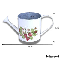 Thaniya Strawberry Field Decorative Watering Can Planter