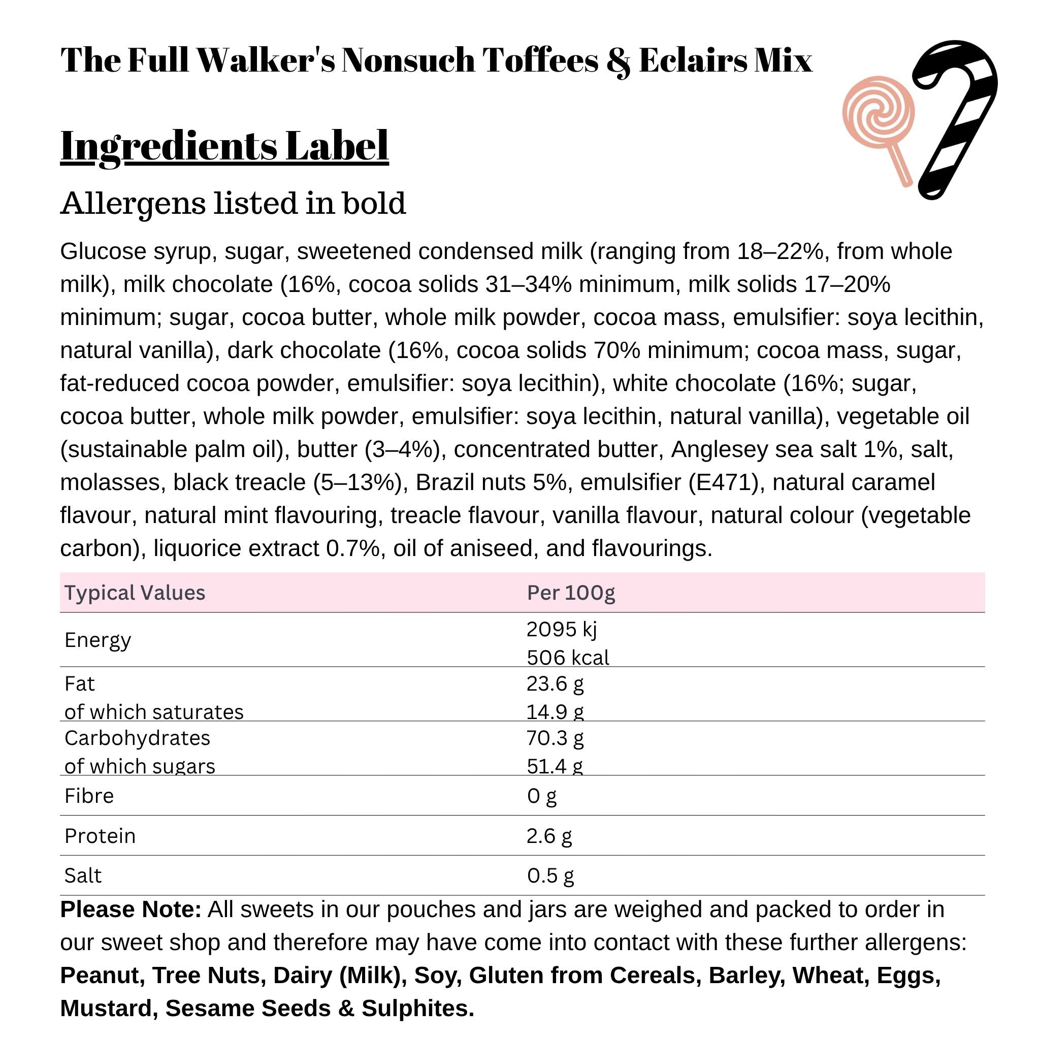 The Full Walker's Nonsuch Toffees & Eclairs Mix