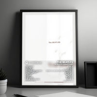 The Beatles "The White Album" Album Cover Poster - with Complete Tracklist