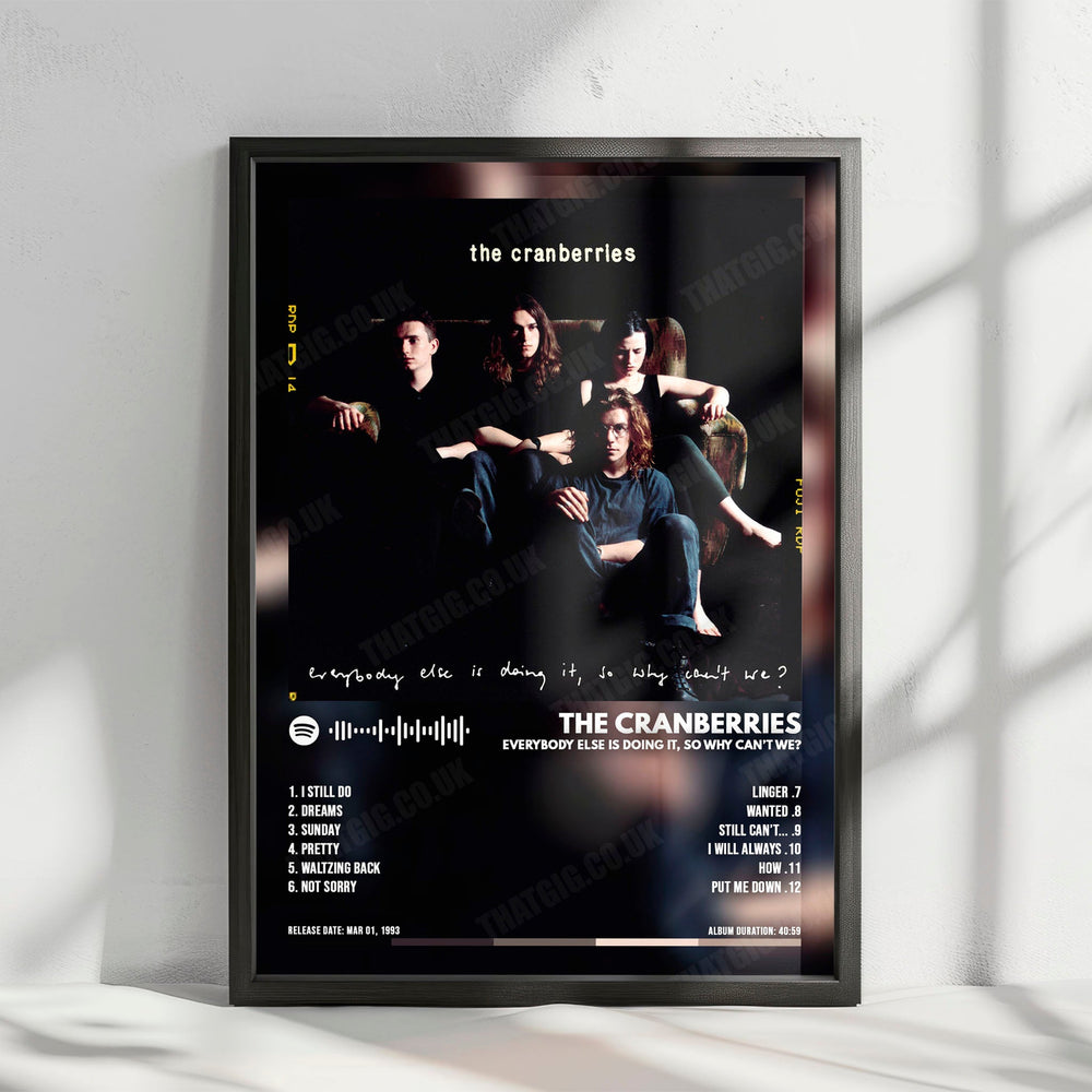 The Cranberries "Everybody Else Is Doing It, So Why Can't We?" Album Cover Poster - with Complete Tracklist