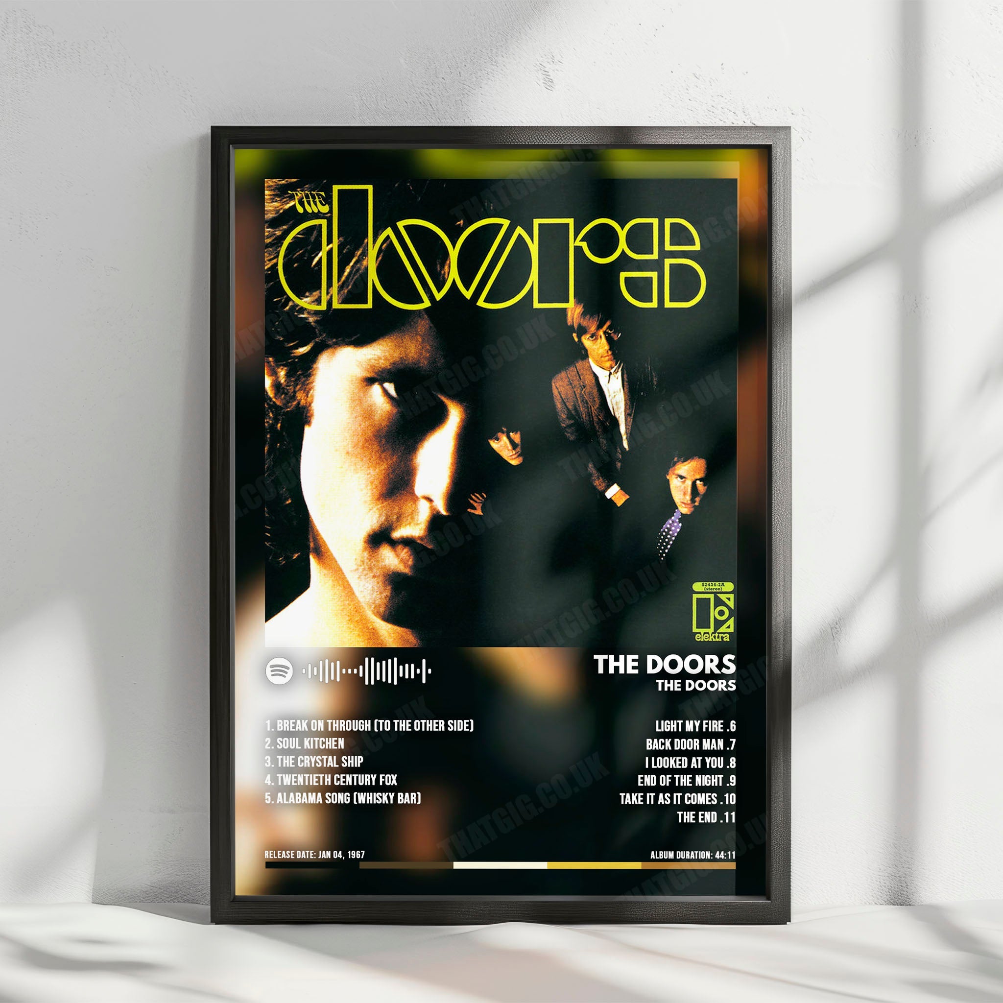 The Doors "The Doors" Album Cover Poster - with Complete Tracklist