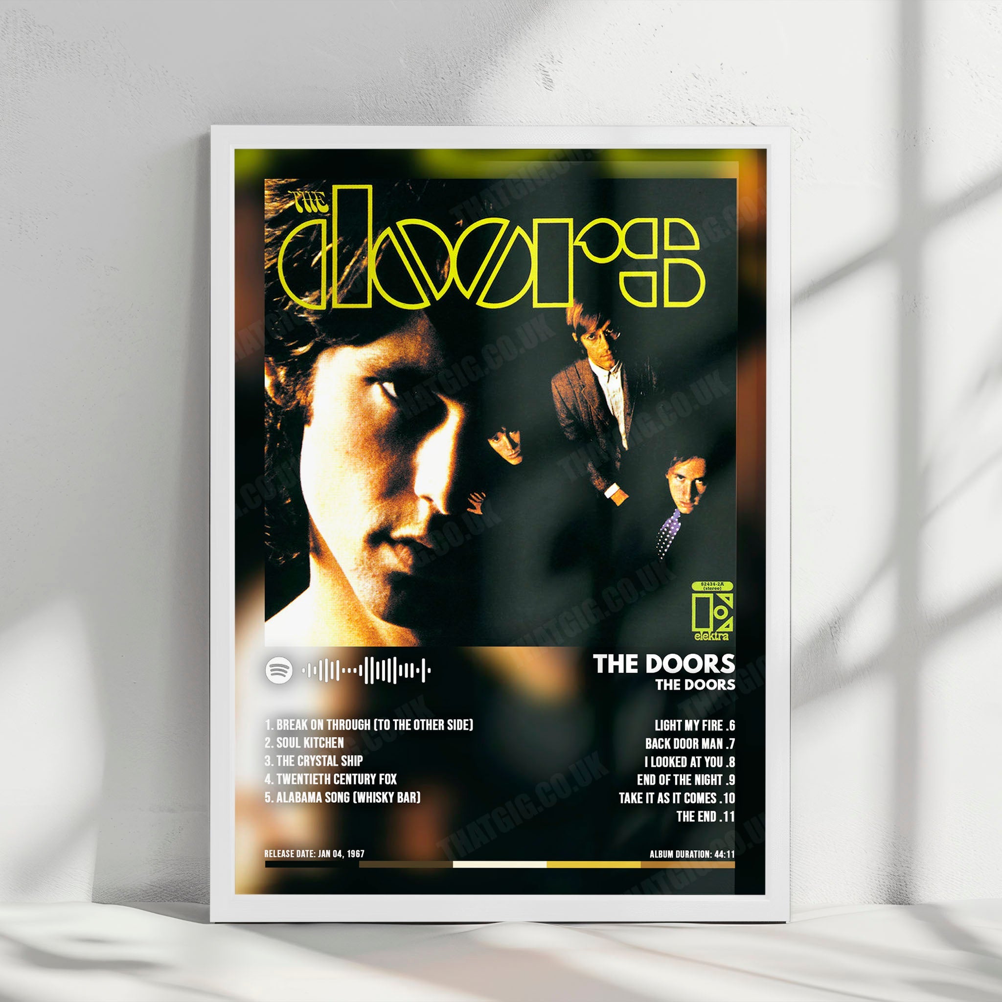 The Doors "The Doors" Album Cover Poster - with Complete Tracklist