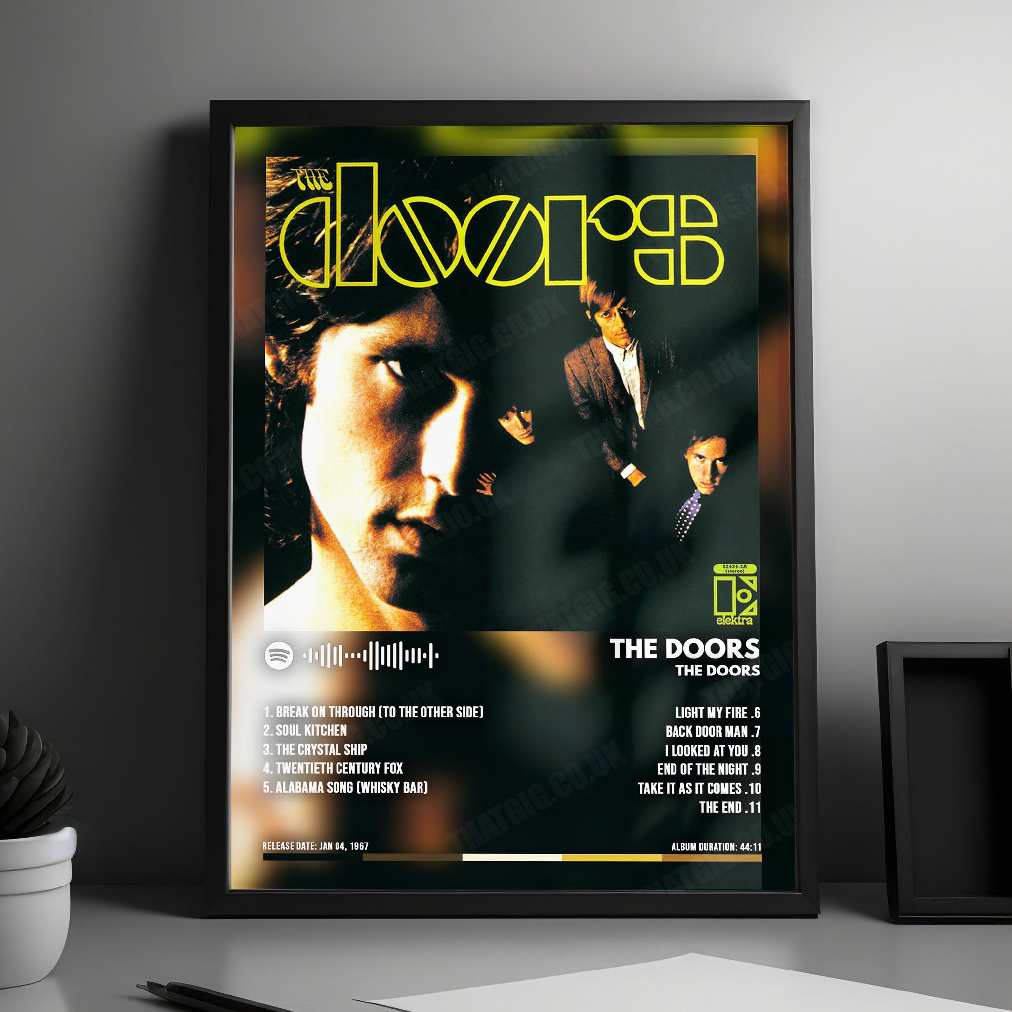 The Doors "The Doors" Album Cover Poster - with Complete Tracklist