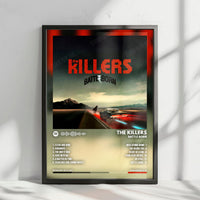 The Killers "Battle Born" Album Cover Poster - with Complete Tracklist