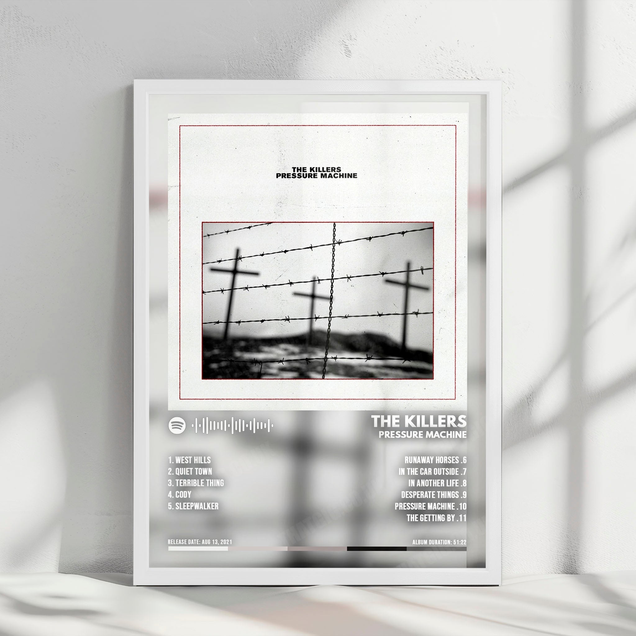 The Killers "Pressure Machine" Album Cover Poster - with Complete Tracklist