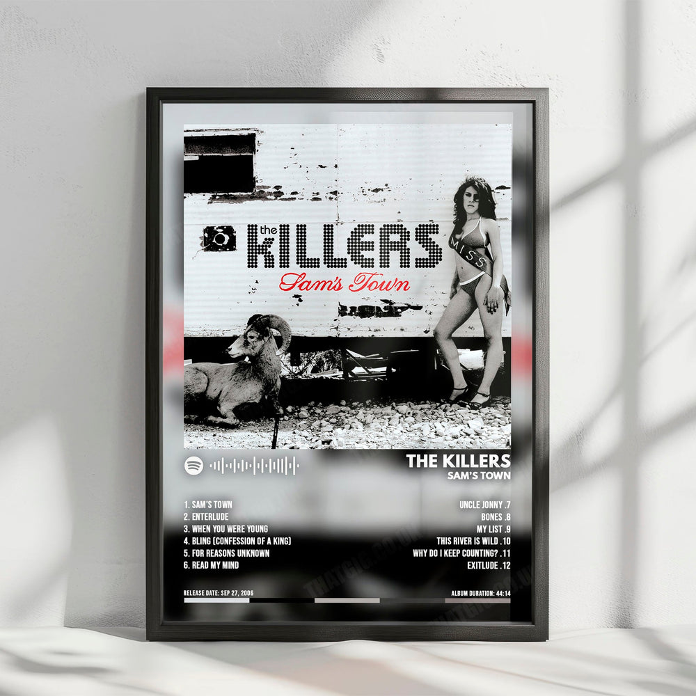 The Killers "Sam's Town" Album Cover Poster - with Complete Tracklist