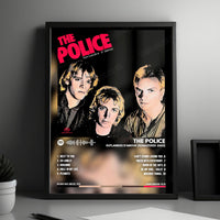 The Police "Outlandos d'Amour" Album Cover Poster - with Complete Tracklist
